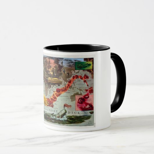 Drink als een walvis (Moby Dick) Mok (Voorkant rechts)