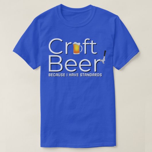 DRINK AMBACHTSBIER OMDAT IK NORMEN HEB T-SHIRT (Design voorkant)