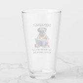 Drink Amerikaanse buldog kan geheugenverlies veroo Glas (Achterkant)