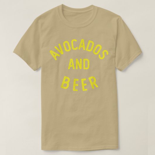 Drink Avocados en Beer T-shirt (Design voorkant)