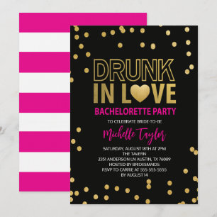 Drink Bachelorette-uitnodiging Kaart