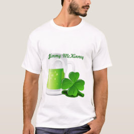 Drink & Be Merry Irish CUSTOM Naam of Bedrijf T-shirt