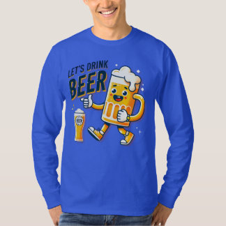DRINK BEER DESIGN T-SHIRT