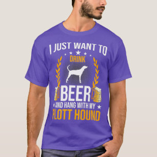 Drink Beer en hang met mijn hond. T-shirt