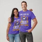 Drink Beer en hang met mijn hond. T-shirt (Unisex)