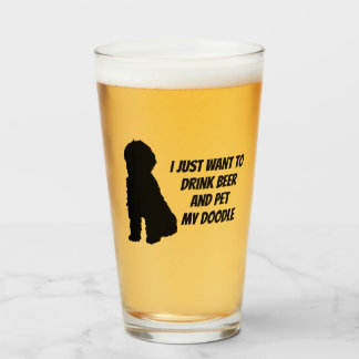 Drink Beer en Pet Mijn Stuis Glas