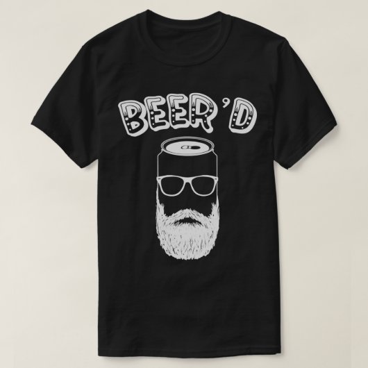 Drink Beer Funny Beer'd Beard Man St Patrick's T-shirt (Design voorkant)