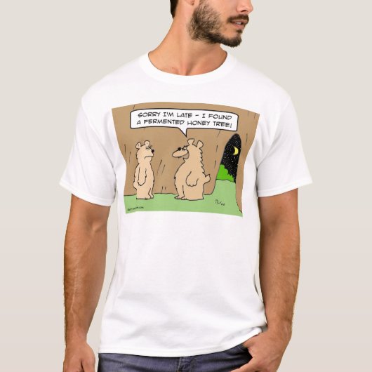 drink beer gefermenteerde honingboom t-shirt (Voorkant)