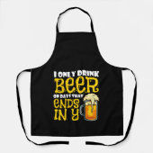 Drink Beer On Days That End in Y Drinking Joke Schort (Voorkant)