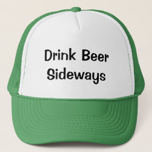 Drink Beer Sideways Trucker Pet