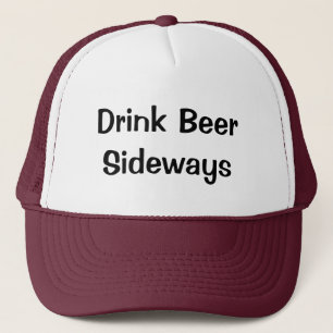 Drink Beer Sideways Trucker Pet