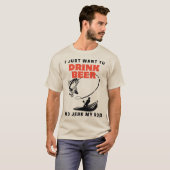 Drink Beer T-shirt (Voorkant volledig)