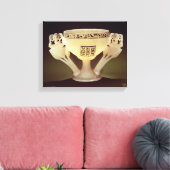 Drink beker in de vorm van een halfgeopend canvas afdruk (Insitu (Woonkamer))