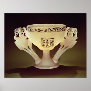 Drink beker in de vorm van een halfgeopend poster