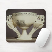 Drink beker in de vorm van een halfgeopende lotus muismat (Met muis)