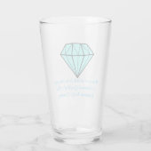 Drink bekerbekertje met diamantkwaliteit glas (Achterkant)