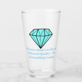 Drink bekerbekertje met diamantkwaliteit glas (Voorkant)