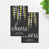 Drink belletjes bedriegen cocktail drankkaartje gr visitekaartjes (Bureau)