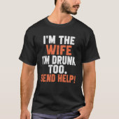 Drink ben ik de vrouw Drink te passende koppels b T-shirt (Voorkant)