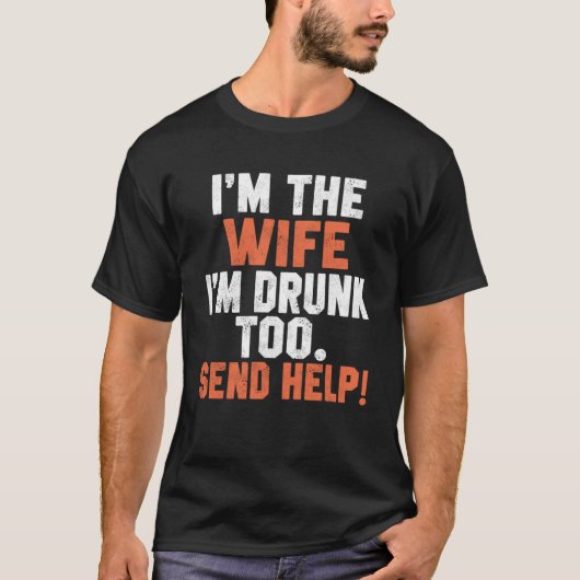 Drink ben ik de vrouw Drink te passende koppels b T-shirt (Voorkant)