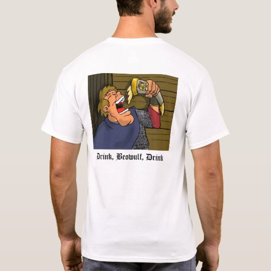 Drink Beowulf - TShirt (Achterkant)