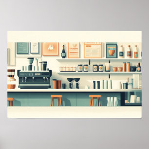 Drink Beverages Grafische Illustratie Tekening Poster