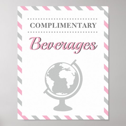 Drink Beverages Travel Airline Party Poster (Voorkant)