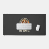 Drink Bier Beagle Hond Ambachtelijk Ale Fles Hoppe Bureaumat (Keyboard & Muis)
