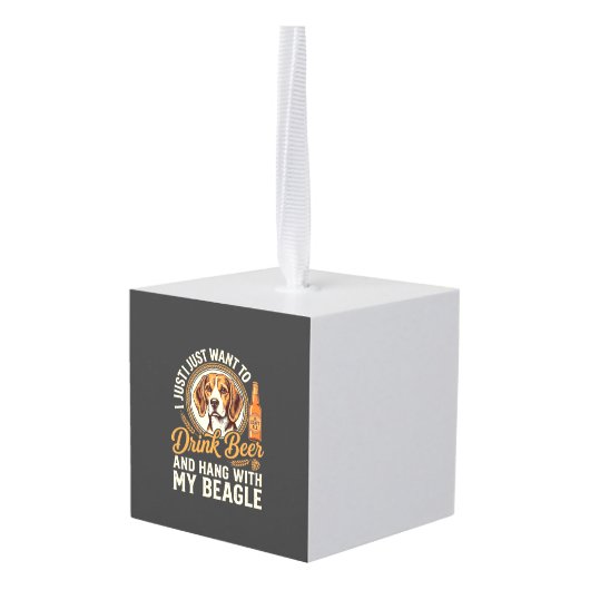 Drink Bier Beagle Hond Ambachtelijk Ale Fles Hoppe Decoratie (Achter hoekig)