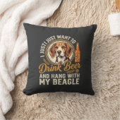 Drink Bier Beagle Hond Ambachtelijk Ale Fles Hoppe Kussen (Deken)