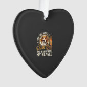 Drink Bier Beagle Hond Ambachtelijk Ale Fles Hoppe Ornament (voorkant)