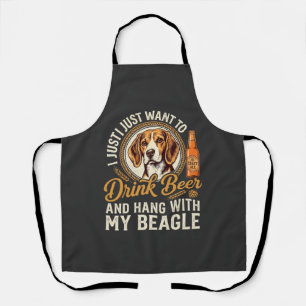 Drink Bier Beagle Hond Ambachtelijk Ale Fles Hoppe Schort