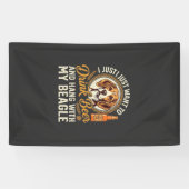 Drink Bier Beagle Hond Ambachtelijk Ale Fles Hoppe Spandoek (Horizontaal)
