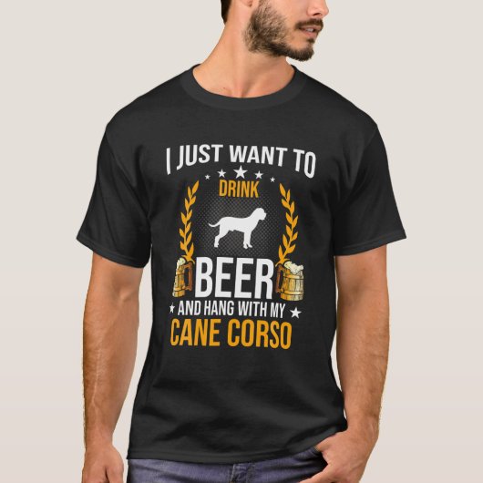 Drink bier en hang met mijn rietsuikerriet corso H T-shirt (Voorkant)