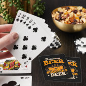 Drink bier en jaagster pokerkaarten (Insitu)