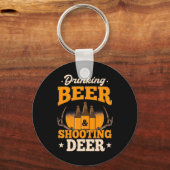 Drink bier en jaagster sleutelhanger (Voorkant)