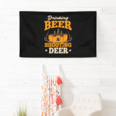 Drink bier en jaagster spandoek (Insitu)