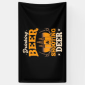 Drink bier en jaagster spandoek (Verticaal)