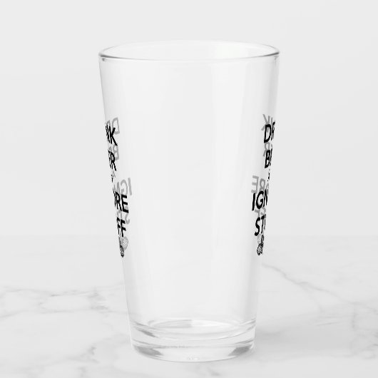 Drink bier en negeer dingen glas (Links)