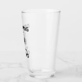 Drink bier is mijn cardio Glass Cup Glas (Links)