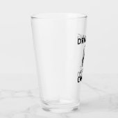 Drink bier is mijn cardio Glass Cup Glas (Rechts)