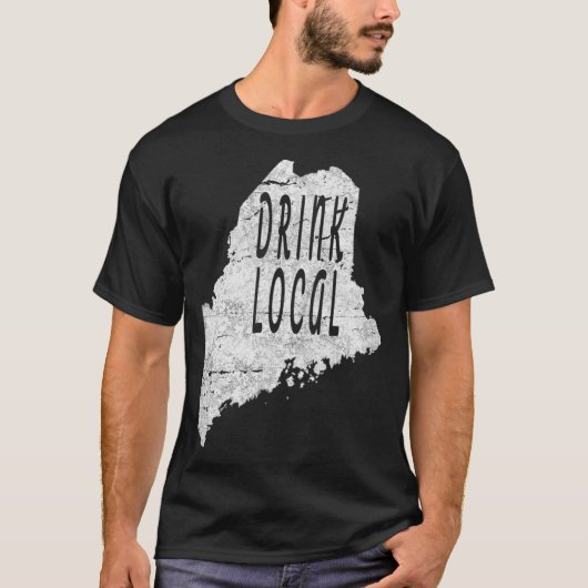  Drink bier Maine T-shirt (Voorkant)