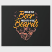 Drink bieren en kweeklassen cadeaupapier (Vlak)