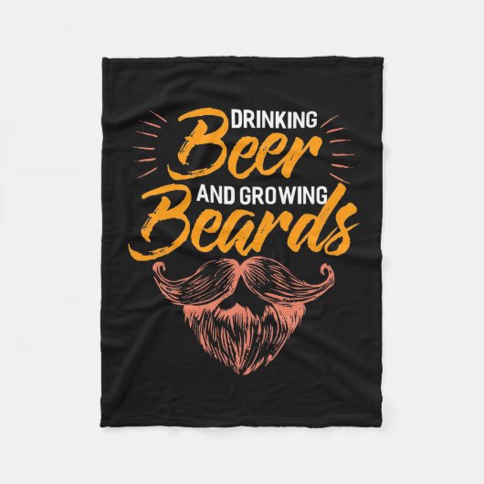 Drink bieren en kweeklassen fleece deken (Voorkant)