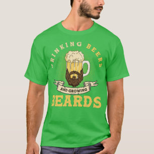 Drink bieren en kweeklongen Funny Beard 2 T-shirt
