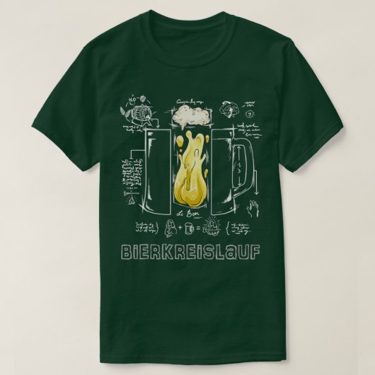 Drink bietenkringloop en circuitisolatie t-shirt (Design voorkant)