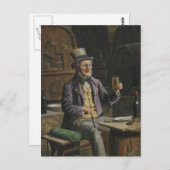 Drink bietenverf briefkaart (Voorkant / Achterkant)