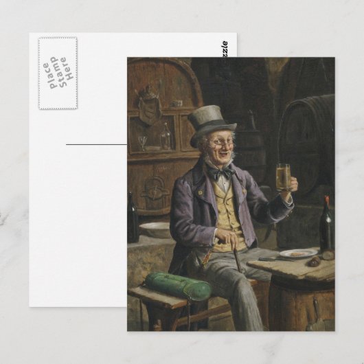 Drink bietenverf briefkaart (Voorkant / Achterkant)