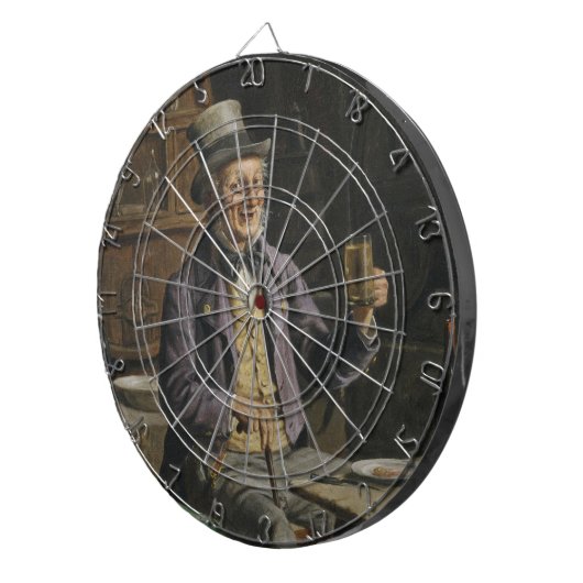 Drink bietenverf dartbord (Voorkant Rechts)