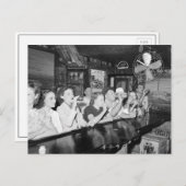 Drink bij een Louisiana Bar, 1938 Briefkaart (Voorkant / Achterkant)